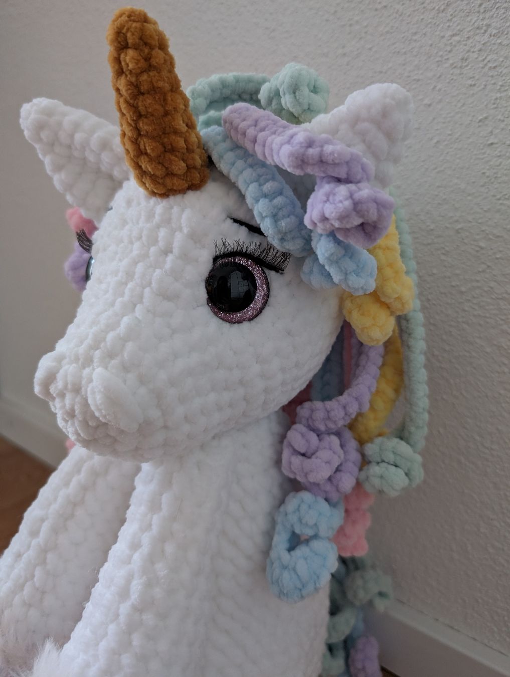 Spielzeuge: Amigurumi sitzendes Einhorn 31cm – Neu (gemäss Beschreibung) aus Beromünster von Shelly9296 1