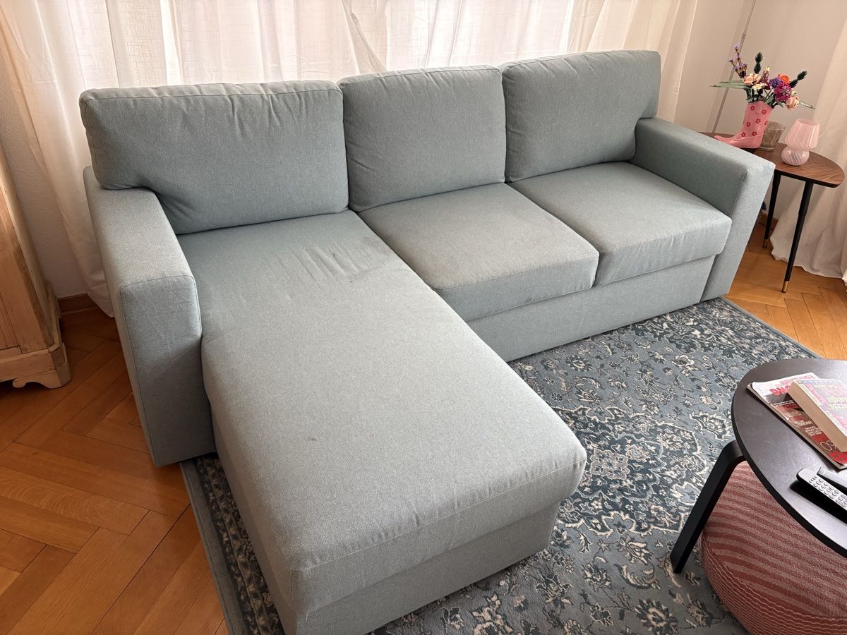 Divani: Ikea Ausziehsofa Barslöv grautürkis – Usato da St. Gallen venduto da KatieEugster 1