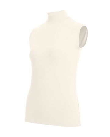 Moya Top Rubina Stehkragen fester Viscose Jersey ecru Gr 42