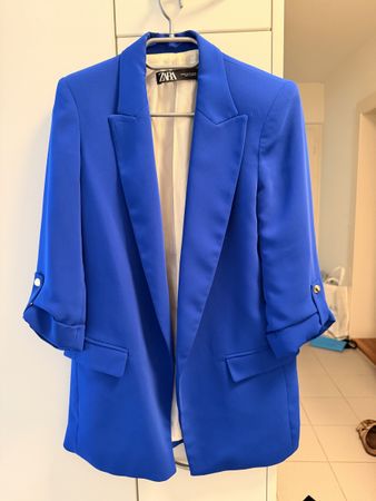 Damen Blazer Zara blau Grösse XS