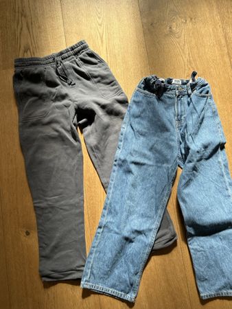 2 Hosen Jack & Jones und H&M Grösse 140 bis 152 blau grau
