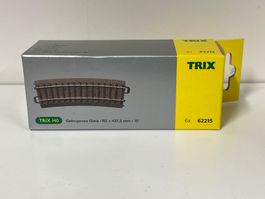 TRIX 62215  6 Stk.  Gebogenes Gleis • R2 = 437,5 mm • 15°
