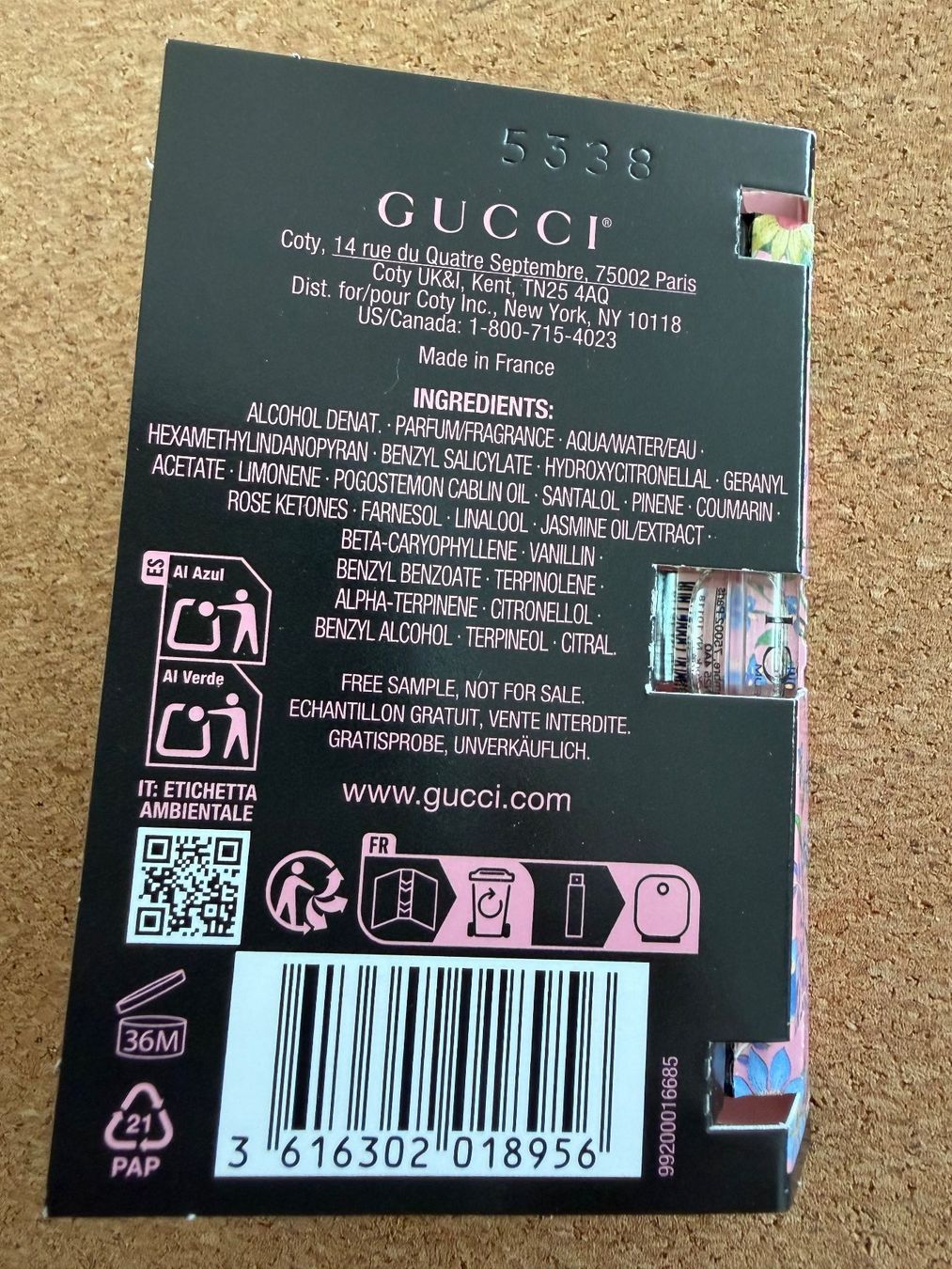 Gucci Parfum & Eau de Toilette: Gucci Flora Gorgeous Gardenia Eau de Parfum Sample – Neu und originalverpackt aus Wilen b. Wollerau von rosmarin13 1