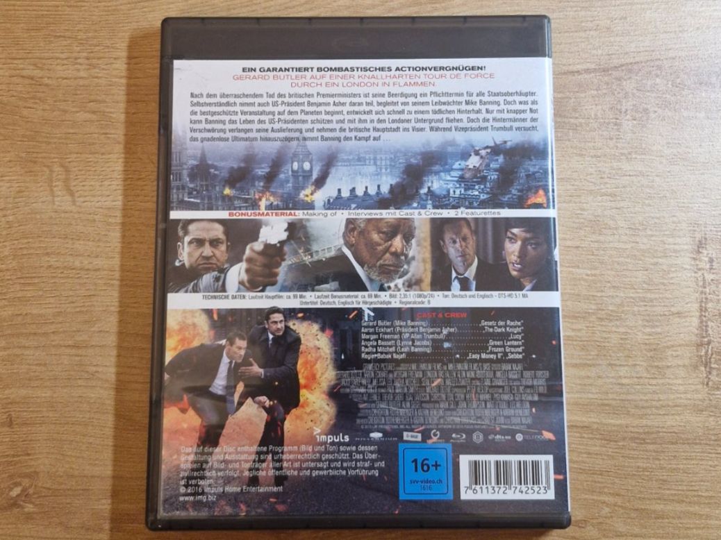 Tutti i DVDs: London has Fallen (2016) Bluray – Usato da Pfungen venduto da Whitie 1