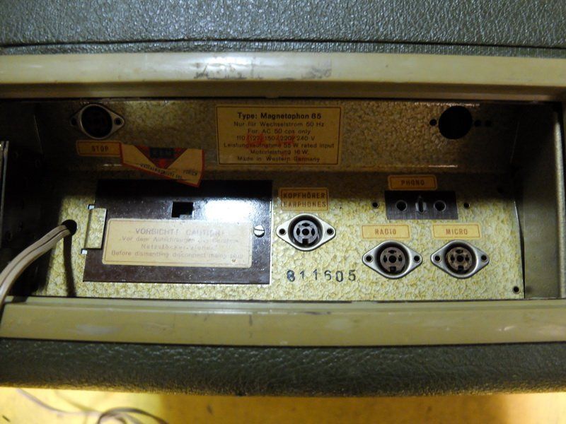 Telefunken Apparecchi a nastro: telefunken 85 magnetophone a bande – Usato da Nyon venduto da granada02 4