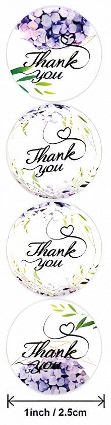 Sticker: 100 Stück "Thank You" Stickers – Nuovo e nell'imballaggio originale da Zollikofen venduto da Blackie