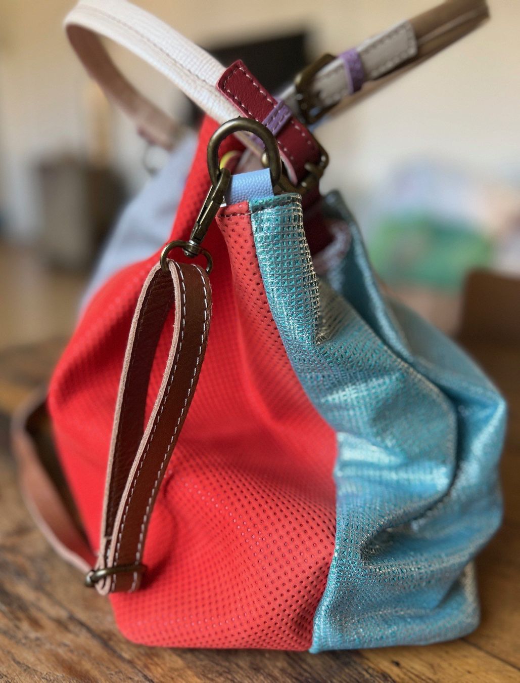 Borse da donna: BAG MULTICOLOR EN CUIR! FIN DE SÉRIE – Nuovo e nell'imballaggio originale da Locarno venduto da DBSiesta 2
