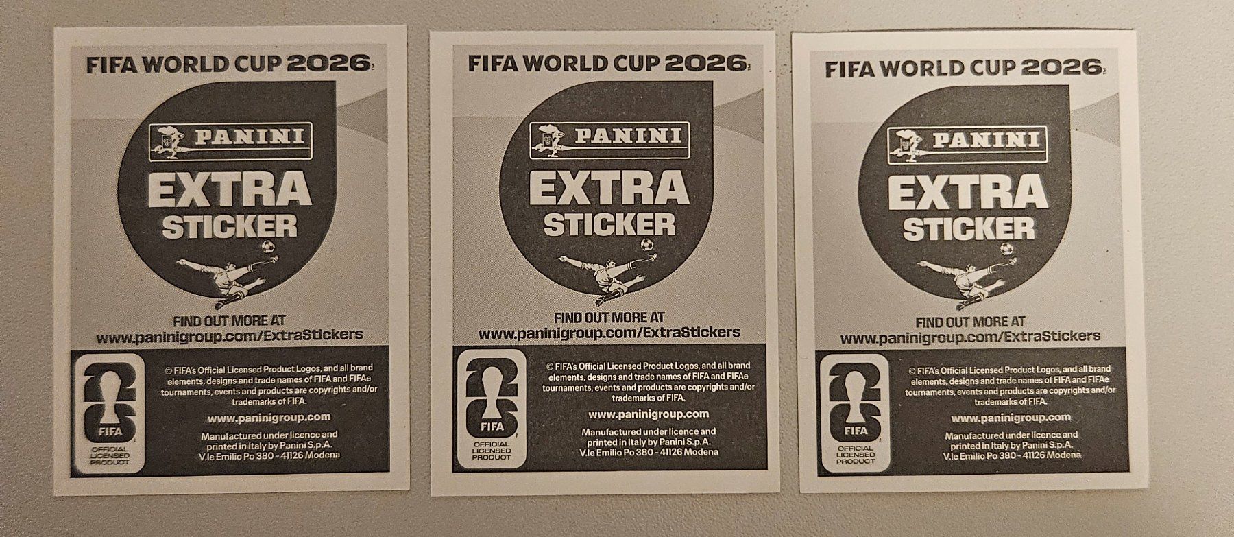 Panini Carte collezionabili: Panini WM 2026 - Extra Sticker Modric / Son / Caicedo – Nuovo (secondo la descrizione) da Fahrweid venduto da TR52 1