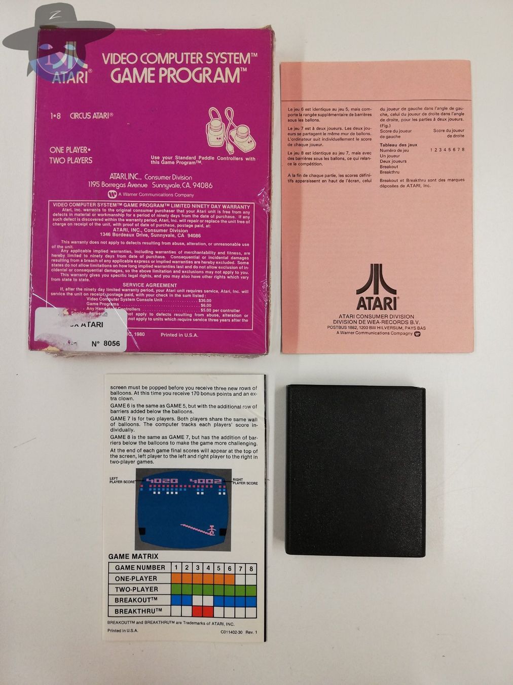 Atari Spiele: Circus / Atari VCS 2600 – Gebraucht aus St. Gallen von zorro_dc 1