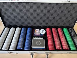 Poker Set im Koffer mit Chips und Karten