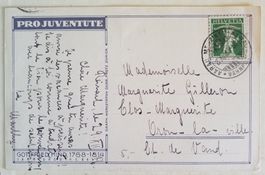 ZB155) 1916, Pro Juventute Karte gelaufen