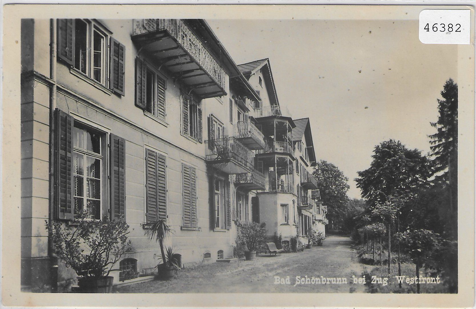 Cartoline postali: Bad Schönbrunn bei Zug - Westfront – Usato da Ettingen venduto da Kartenplanet