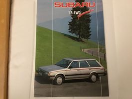 Subaru 1.8 4WD Verkaufsprospekt ca. 1988
