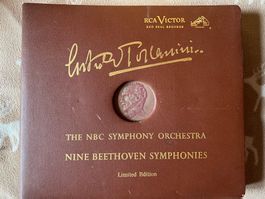 Album 7 vinyles Symphonies de Beethoven Arturo toscanini