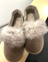 Pantoufles Inblu Italia en daim et fourrure Taille 37