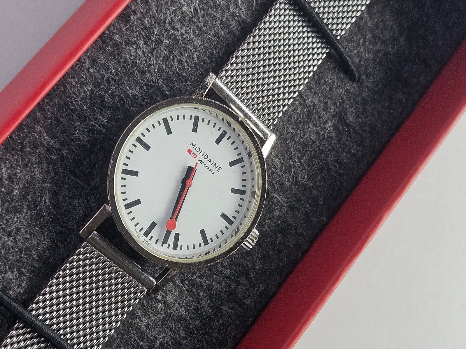 Mondaine Orologi: SBB Uhr Mondaine Quartz mit Box – Usato da Berikon venduto da mmm21 8