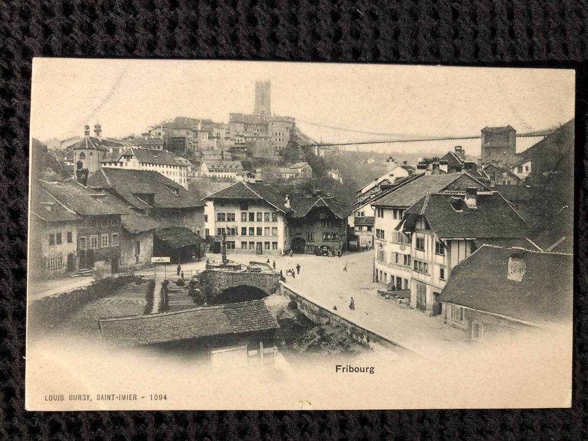 Cartoline postali: Ansichtskarte Freiburg – Usato da Näfels venduto da fritzjk