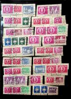 RDA TIMBRES OBLITÉRÉS SUR PAPIER. BONNE COTE /U381