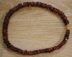 Nachlass: Ostsee Bernstein Schmuck Kette Collier 50 Gramm