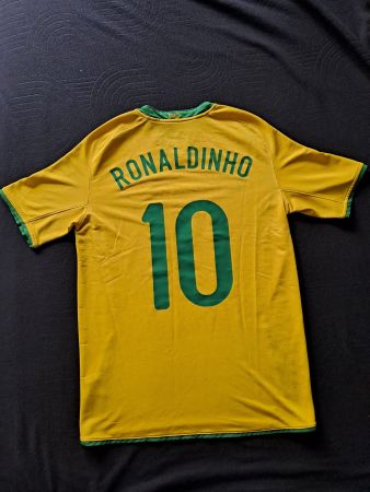 Brasilien Trikot Ronaldinho 10 Gr. M von 2002