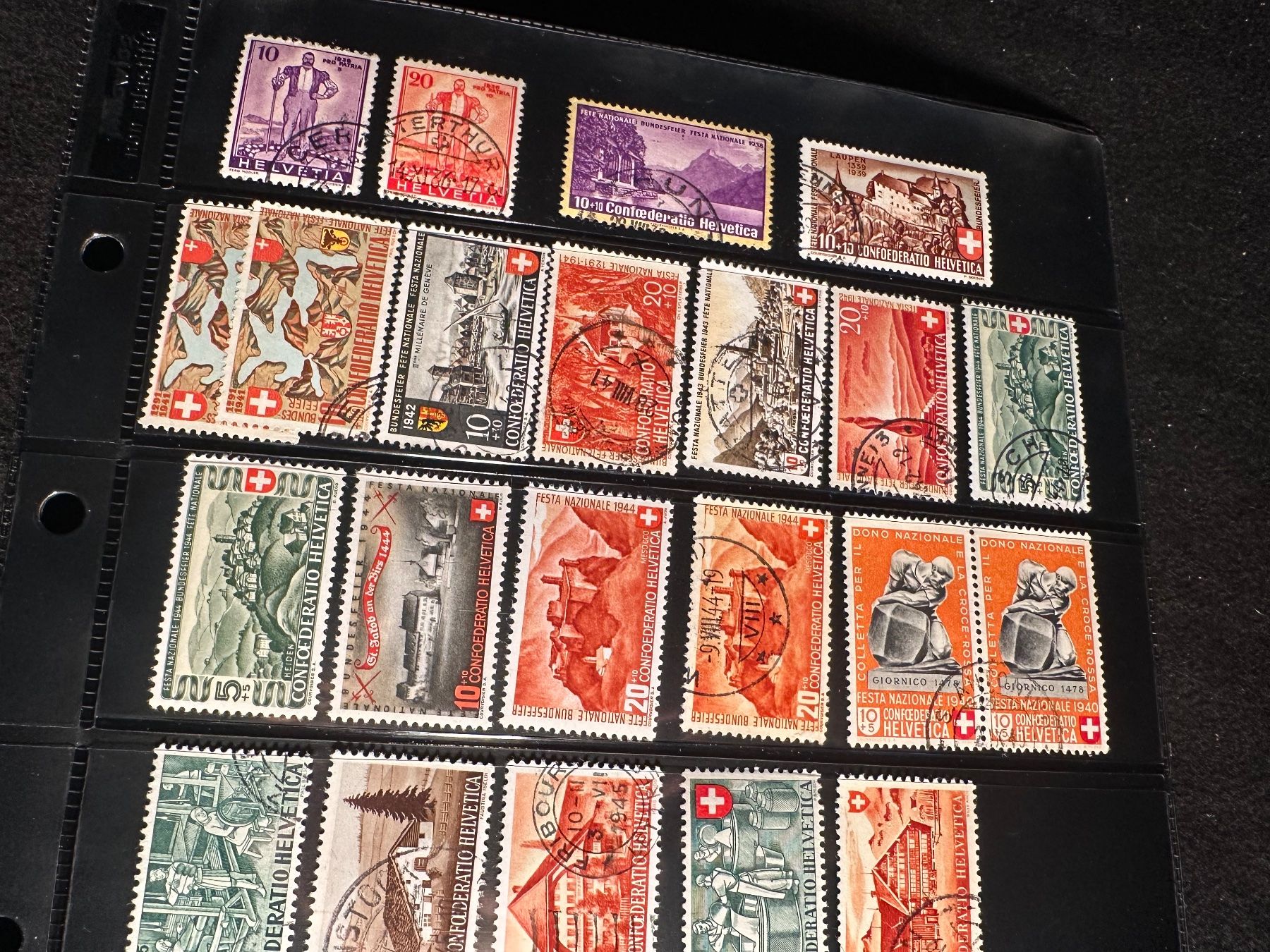 Tutti i francobolli: Pro Patria Sammlung ab 1936 Altschweiz +++ – Usato da Stettfurt venduto da 2442 5