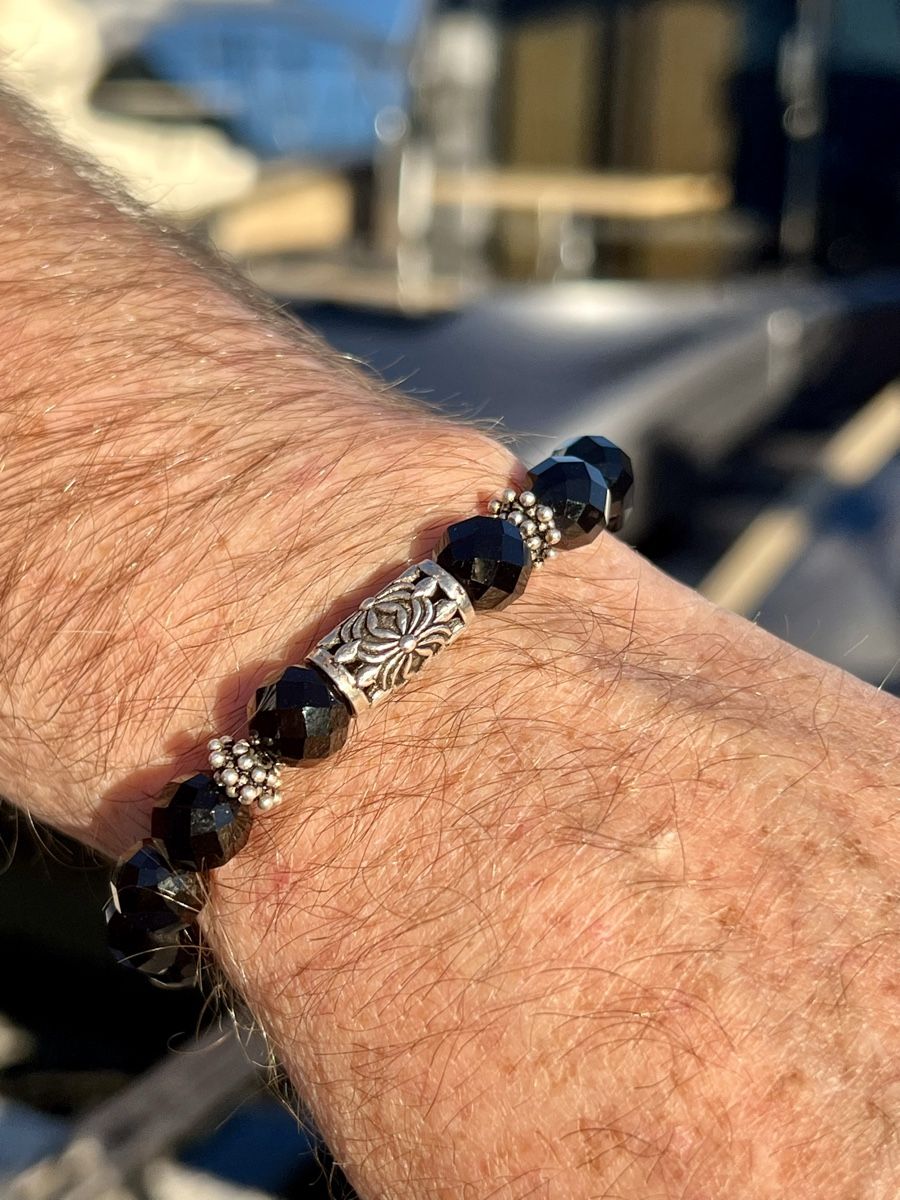 Armbänder & -reifen: Black Onyx Bracelet - Sterling Silver – Neu und originalverpackt aus Rüschlikon von ThereseJewelryDesign 3