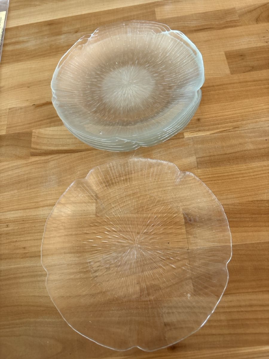 Piatti: 7 Salatteller aus Glas – Usato da Rümlang venduto da euqinom16