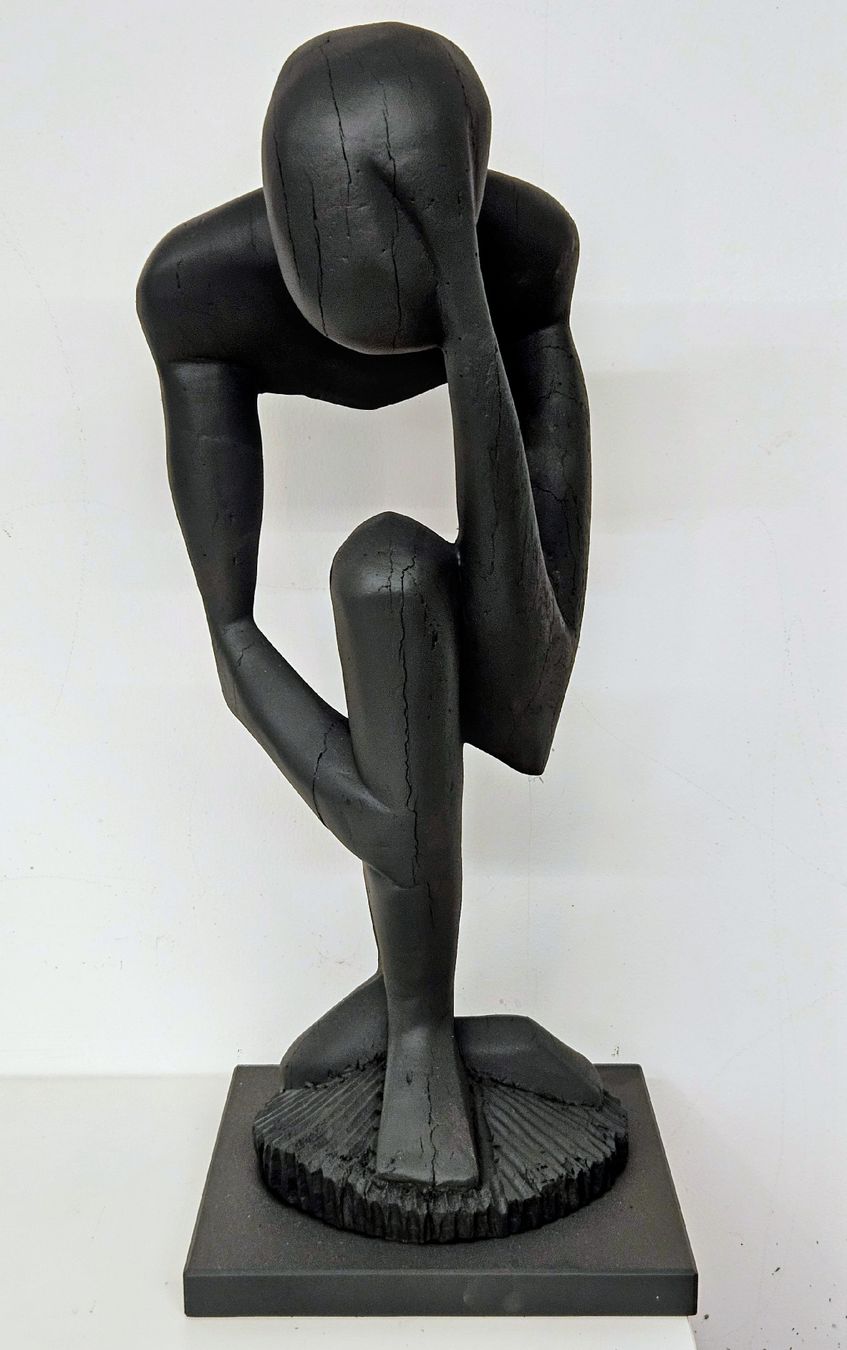 Sculture & Statue: HOLZSKULPTUR "DER DENKER" – Usato da Rieden AG venduto da mar_97nb