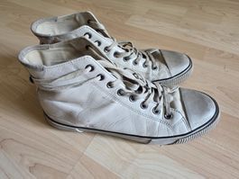 ALLSAINTS Sneaker Leder Weiss Grösse 44 gebraucht