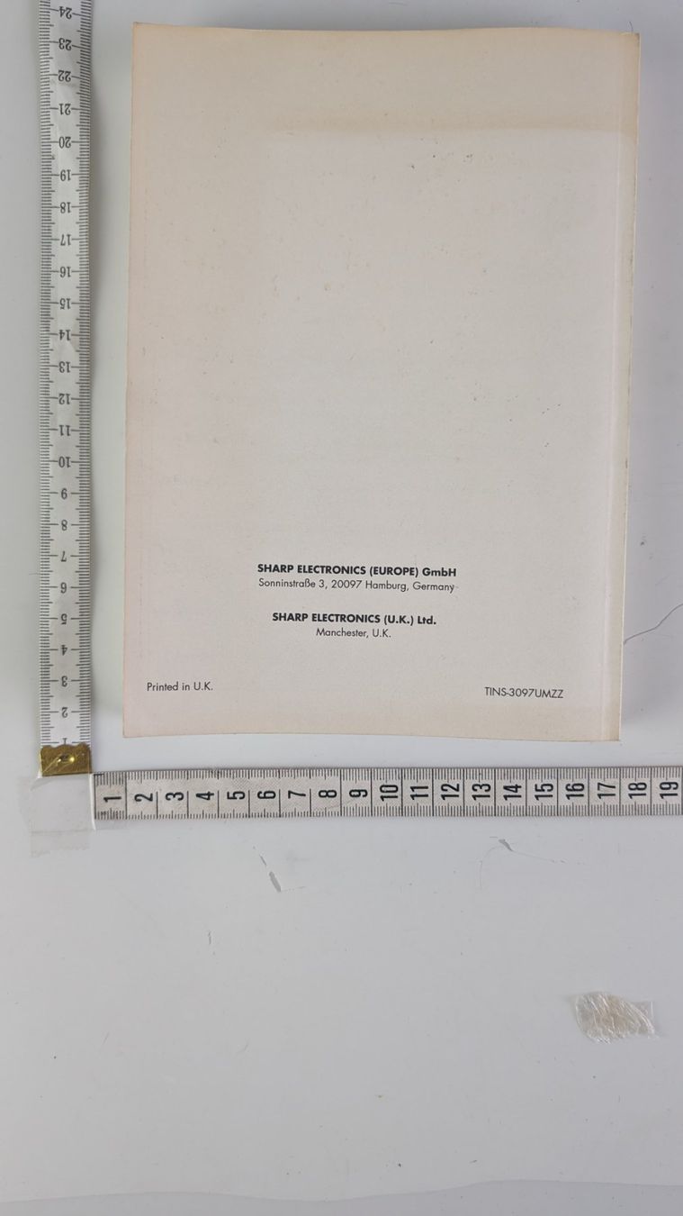 Bücher: Sharp VC-M49GM Videorecorder - Bedienungsanleitung – Gebraucht aus Zürich von axolottchen 1