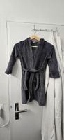 Kids Grey Dinosaur Hooded Bathrobe, Size 6 Years