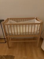  Beistellbett Baby/ Babywiege aus Holz, super Zustand!