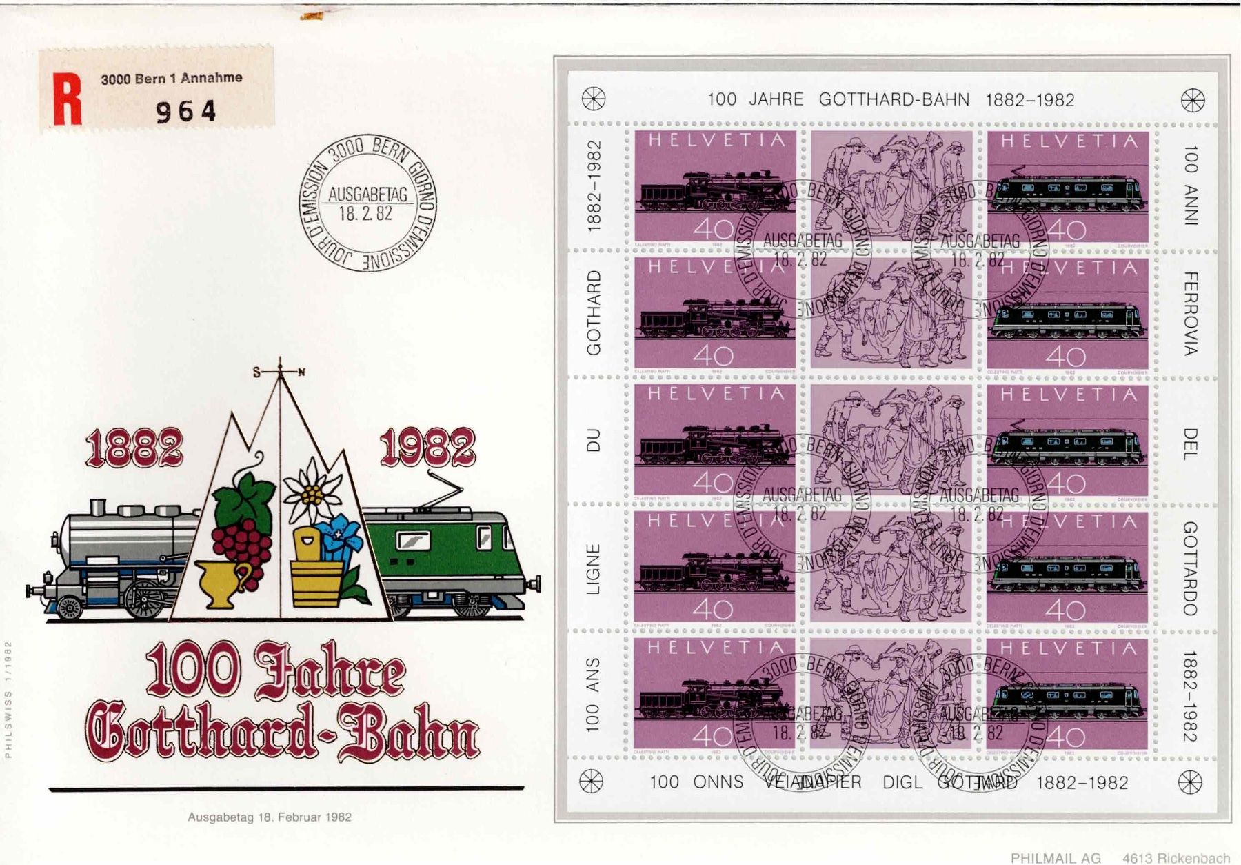 Tutti i francobolli: CH Viererblock – Usato da Koblenz venduto da Markenhimmel