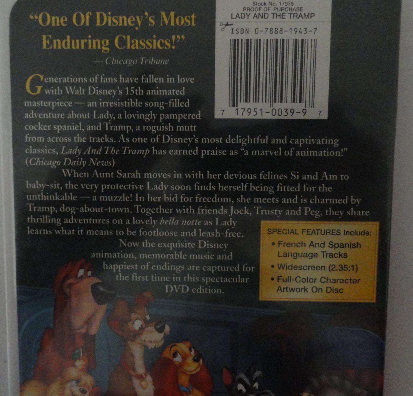 Tutti i DVDs: LADY and the TRAMP -Walt Disney- – Usato da Reinach BL venduto da studii100 1