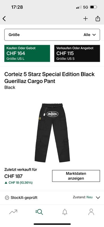 corteiz cargo pants 5starz special edition