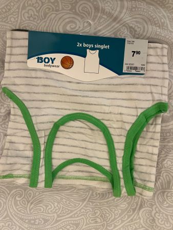 2 TANK TOP NEU GR 110/116 UNTERHEMDE