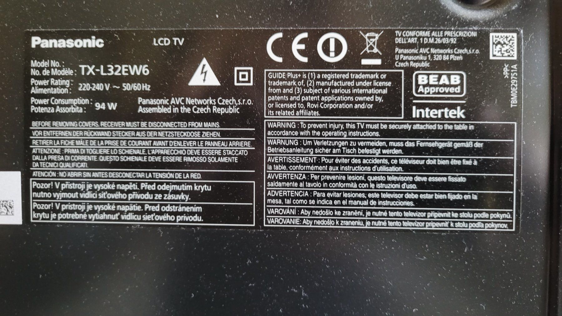 Panasonic Appareils TV: Panasonic LCD TV – D'occasion à Rafz par Stone323 3