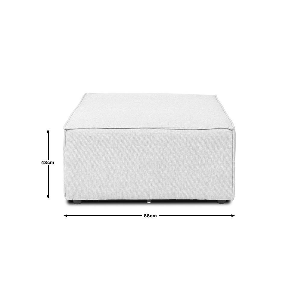 Divani: 20454 - Modulares Sofa VANES Hocker - hellgrau – Nuovo e nell'imballaggio originale da Wallenwil venduto da toesstal-vertrieb 3