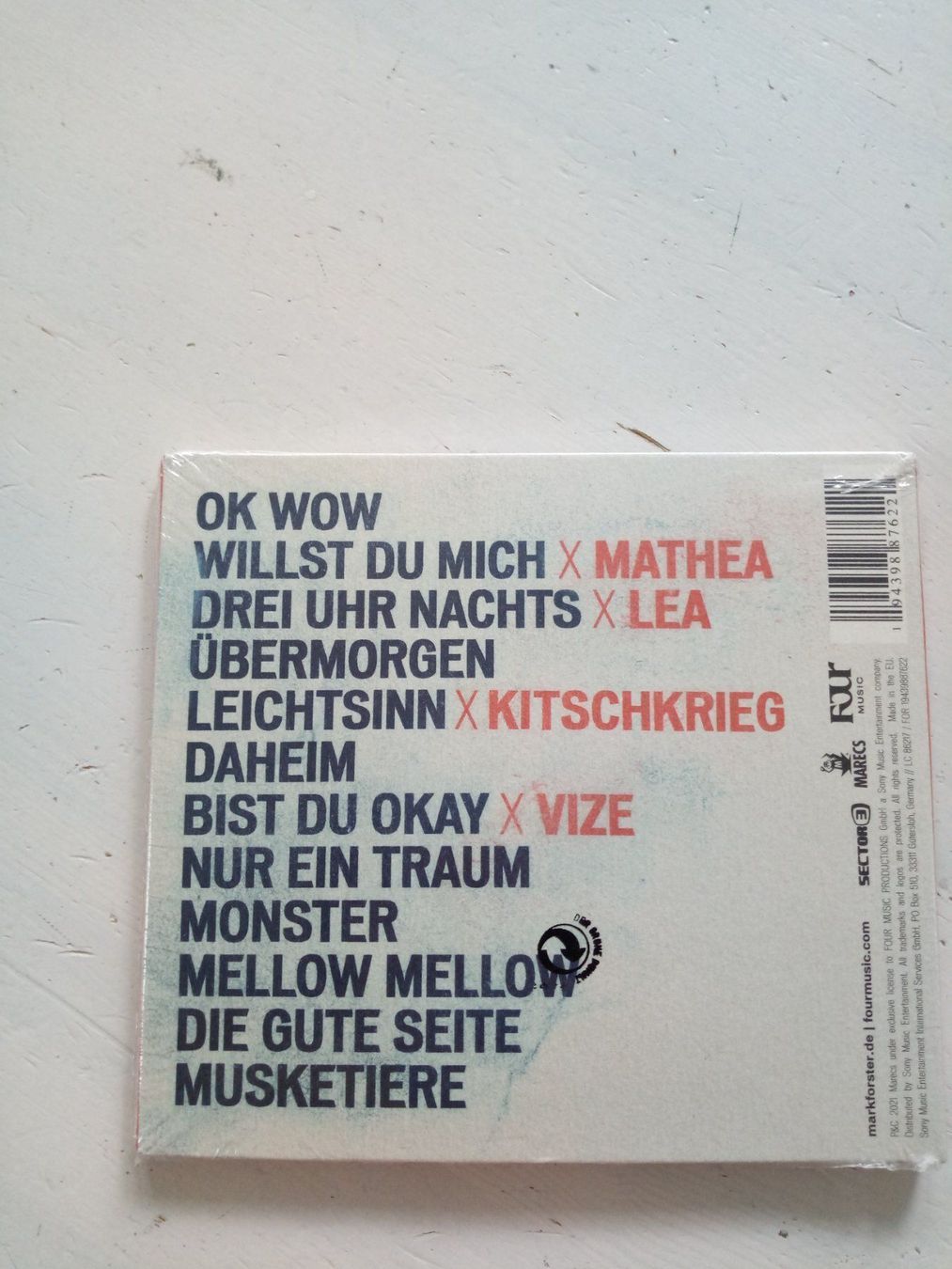 CD: CD Mark Forster Musketiere – Nuovo e nell'imballaggio originale da Beckenried venduto da Havacola 5