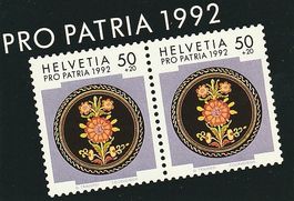 PP-Markenheftchen 1992, guter Zustand, ET, ab 1.- Fr.
