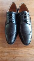 Barker Herrenschuh, schwarz, Brogue Derby Grösse 42