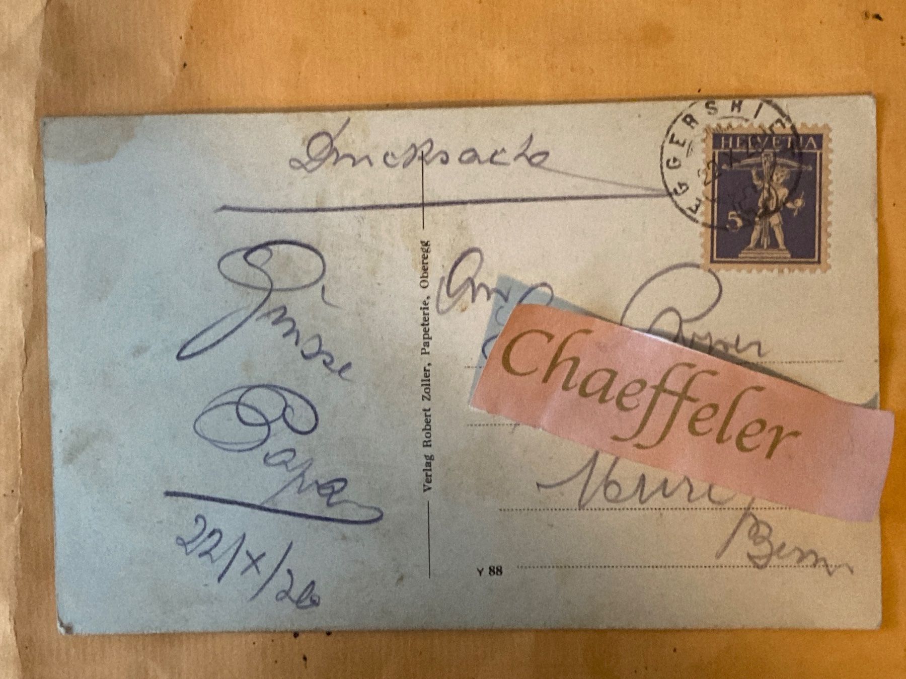 Cartoline postali: 1925 Panorama von St. Anton bei Oberegg – Usato da Zürich venduto da Chaeffeler 1