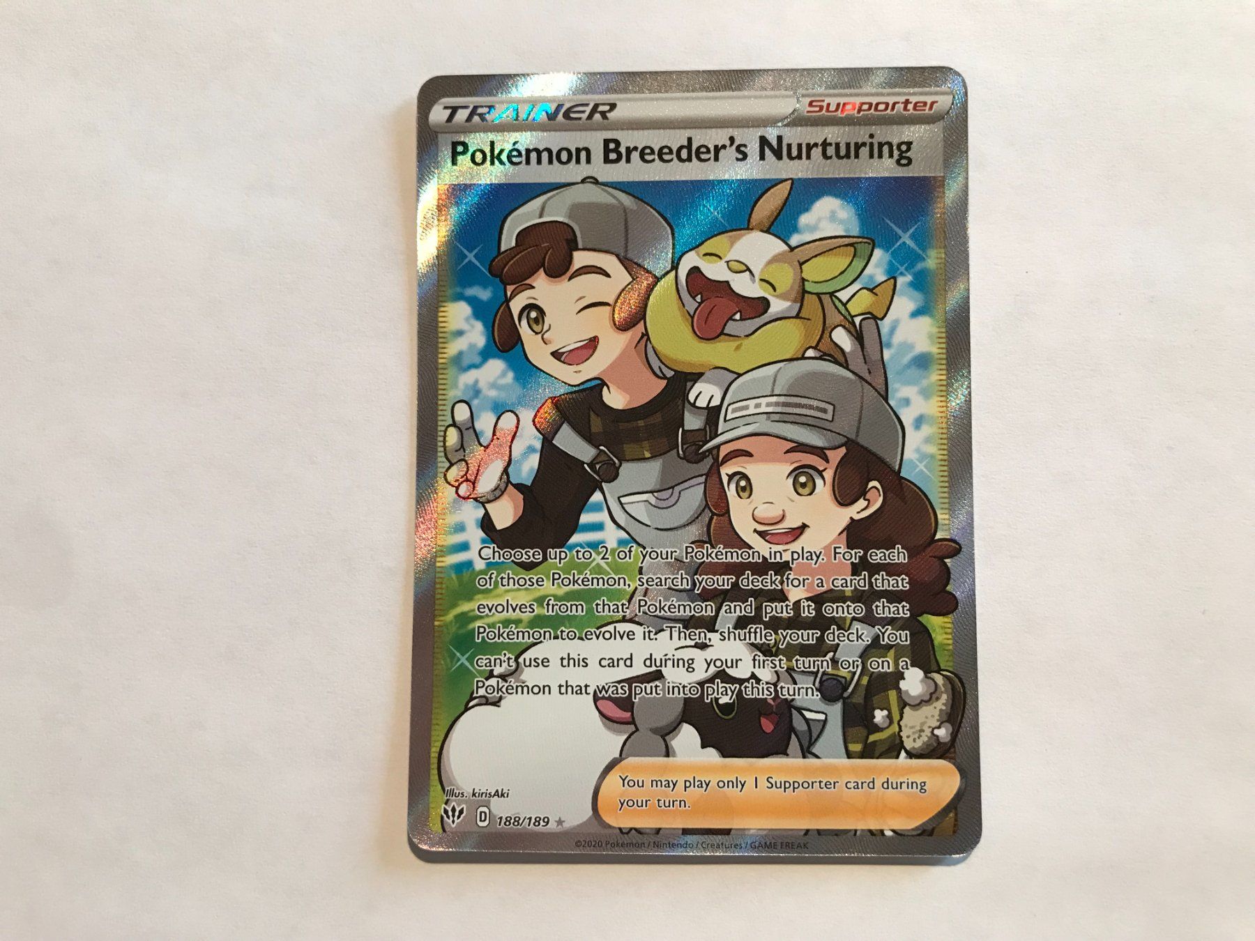 Pokémon Carte collezionabili: Trainer Pokemon Breeder's Nurturing Darkness Ablaze EN – Usato da Hagendorn venduto da Pokecollectorch 1