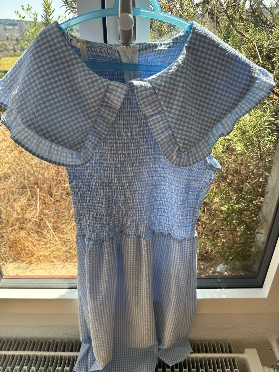 Vestiti: Elli White Dress Blue Gingham Size S – Usato da Umiken venduto da RachelStenders 5