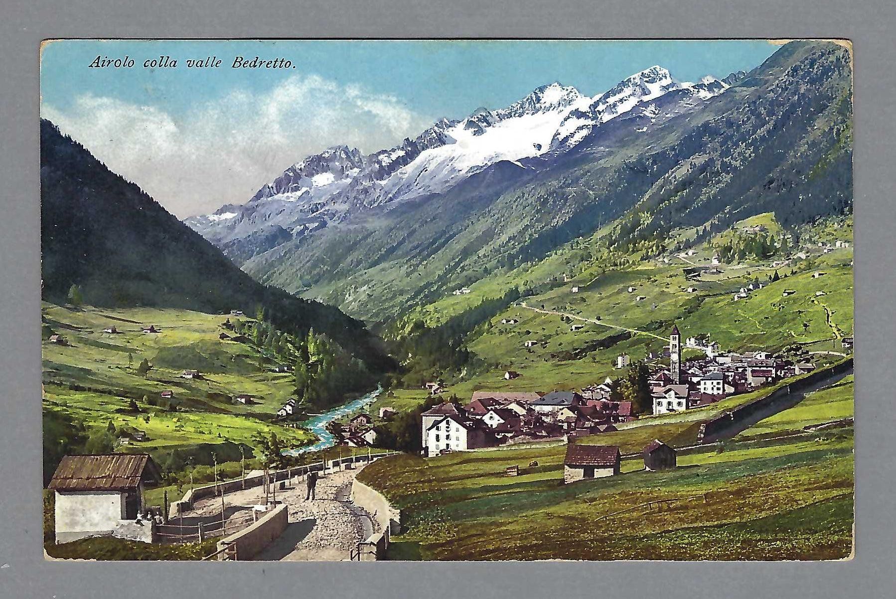 Cartoline postali: 1912, AIROLO COLLA VALLE BEDRETTO – Usato da Pura venduto da ulisse1957