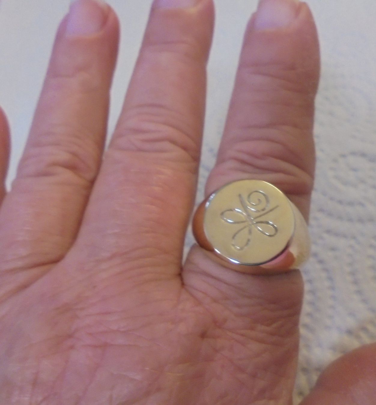 Anelli: Echtschmuck: Herrenring, Silberring vergoldet 19/60 – Nuovo (secondo la descrizione) da Zuchwil venduto da maumauchi 2