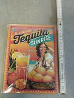 Retro Blechschild - Tequila Sunrise - Wanddeko Sommer
