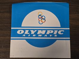 Vintage Olympic Airways Sticker - collectible
