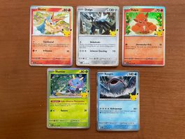 Pokemon Karten Set Holo 30 Jahre (Versand gratis)