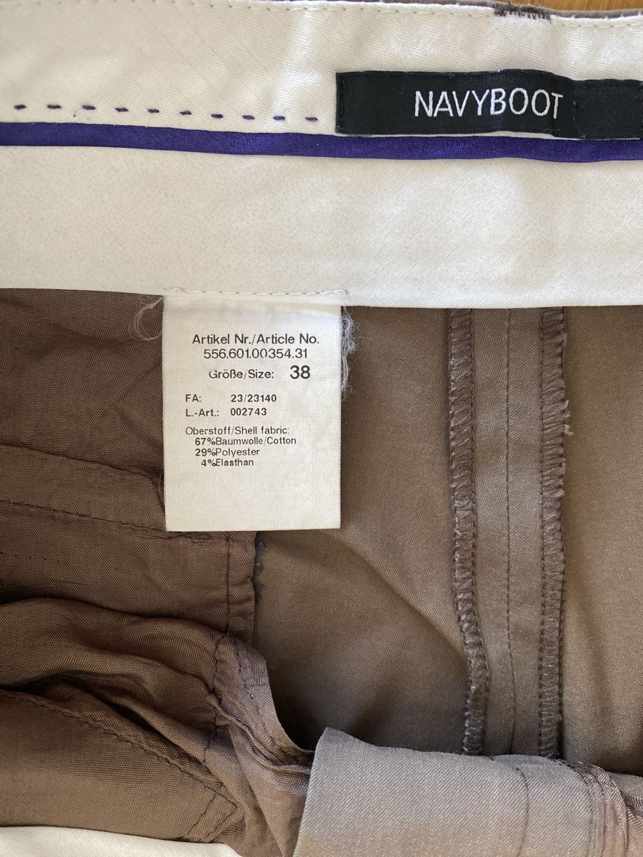 Navyboot Pantaloni: "Navyboot" Hose, Braun, Gr. 38, neuwertig – Nuovo (secondo la descrizione) da Basel venduto da vitaminka 4